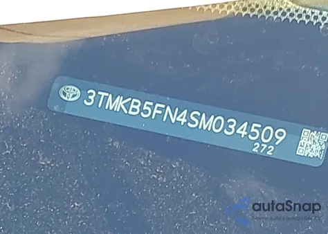 2025 Toyota Tacoma Sr5 2Wd from USA, damaged, VIN 3TMKB5FN4SM034509